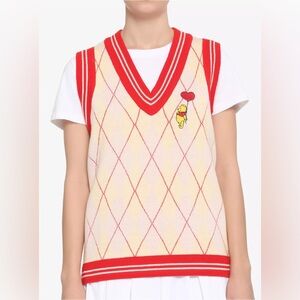 NWOT Her Universe Disney Winnie The Pooh Argyle Sweater Vest